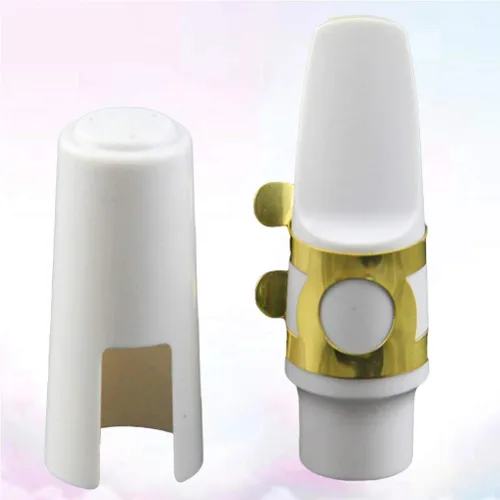 Miniatura 6 de EXCEART Cabeza de saxofón alto (blanco, resina, 1 unidad)