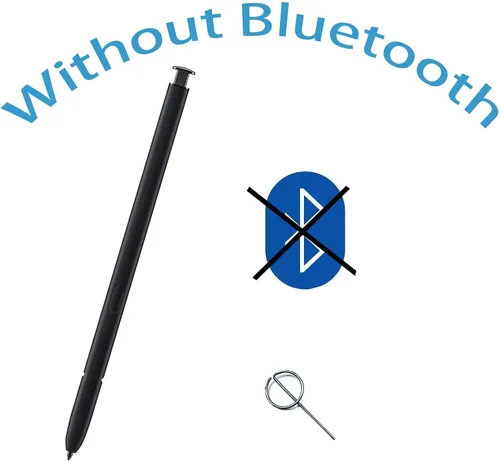 Miniatura 2 de Paquete de 2 S Pen S23 Ultra Stylus de repuesto para Samsung Galaxy S23 Ultra S Pen, sin función Bluetooth (negro fantasma) + pin de expulsión
