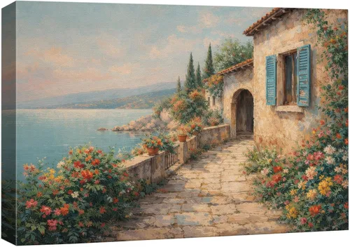 Miniatura 37 de wall26 Prado con álamos por Claude Monet - Arte moderno impresionista, arte en lienzo para el hogar, 12 x 18 pulgadas