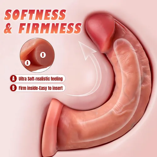 Miniatura 3 de Sex Toys - Consolador realista para adulto, consolador de silicona de doble densidad de 8.5 pulgadas con fuerte ventosa para manos libres, tapón