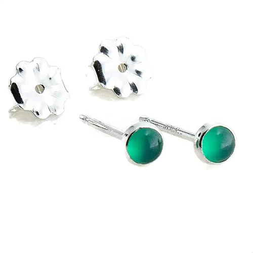 Miniatura 99 de Aretes pequeños de plata de ley para cartílago, tragus, hélix, múltiples piercings hipoalergénicos, piedra natal para mujer, juego de bisel