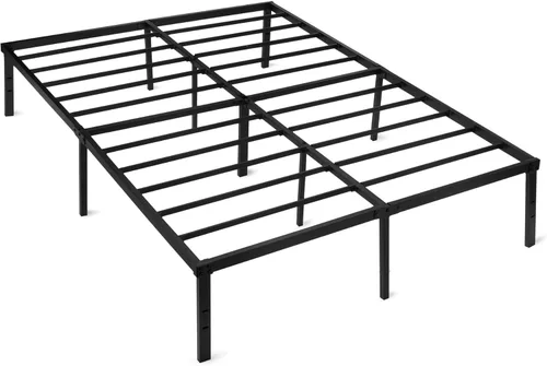 Miniatura 12 de Amazon Basics Base de cama plegable de metal con almacenamiento, soporte de acero resistente, no necesita somier, 14 pulgadas de alto, configuración