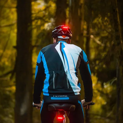 Miniatura 2 de Paquete de 2 luces traseras de bicicleta recargable, luz trasera roja para bicicleta de noche, luces traseras de bicicleta con gran duración