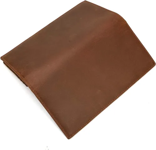 Miniatura 8 de LUUFAN Billetera larga de cuero genuino para hombre, cartera plegable grabada