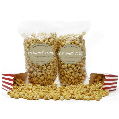 Miniatura 4 de Pop'N Popcorn Caramel Korn - Maíz pop con sabor dulce caramelizado de 128 onzas para aperitivos de juegos de béisbol, noche de cine o fiesta en casa