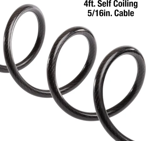 Miniatura 4 de Master Lock Cable de bloqueo de bicicleta con combinación Negro, 8143D