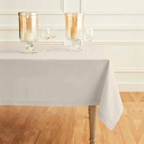 Miniatura 18 de Solino Home Mantel cuadrado de lino y algodón con vainica, 52 x 52 pulgadas, lavable a máquina para verano, 4 de julio