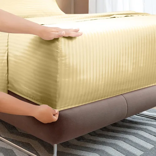Miniatura 94 de ROYALE LINENS Juego de sábanas Cal King de 4 piezas, ropa de cama de microfibra suave cepillada de 1800 hilos, 1 sábana bajera, 1 sábana encimera, 2