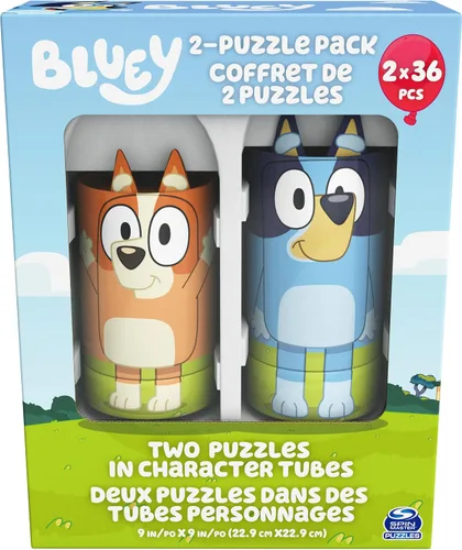 Miniatura 7 de Spin Master Games, rompecabezas de Bluey 2 unidades, 36 piezas, rompecabezas para niños, juguetes de Bluey y preescolar, para edades de 3 años