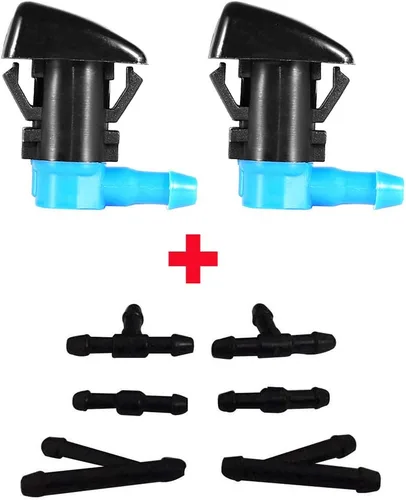 ZHParty Kit de rociador de boquilla de limpiaparabrisas delantero para GMC Acadia 2007-15, Chevrolet Traverse 2009-14, Buick Enclave 2008-14, Buick