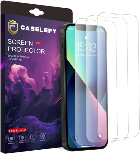 Miniatura 3 de 2.5D 9H Anti Scratch Ultra Fuerte Antihuellas Protector de pantalla de vidrio templado para iPhone 14 Pro Max (paquete de 3)
