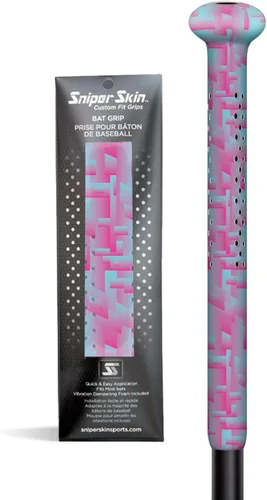 Miniatura 14 de SNIPER SKIN Agarre de bate de béisbol y sóftbol Envoltura de agarre de bate de repuesto Fácil instalación Duradero Impermeable Adherente