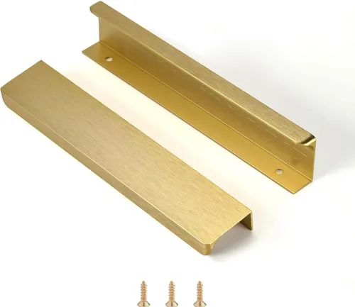 Miniatura 8 de Satanga - Tiradores de pestaña de borde para gabinetes de cocina, tiradores ocultos para cajones, manijas de puerta de montaje oculto en la parte