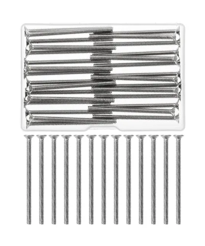 Miniatura 10 de Bates- Tornillos de placa de pared, paquete de 75 tornillos de salida, tornillos de placa de pared, tornillos de tapa de salida, tornillos largos
