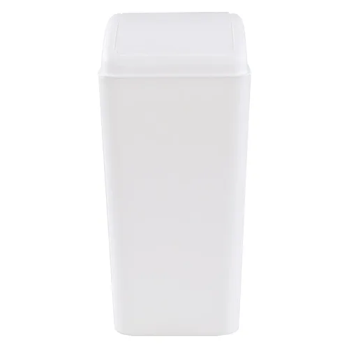 Miniatura 9 de Cubo de basura de plástico de 16 litros, cubo de basura con tapa abatible (negro)