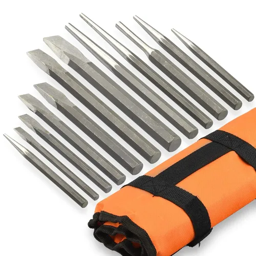Miniatura 14 de NEIKO 02614A Conjunto intercambiable de perforadoras de agujeros huecos grandes, 10 piezas, herramienta para hacer arandelas, juego de perforadoras