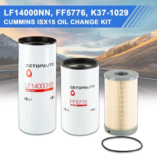 Miniatura 2 de GETOPAUTO CUMMINS ISX15 KIT DE CAMBIO DE ACEITE LF14000NN, FF5776, K37-1029 Kit de Filtro