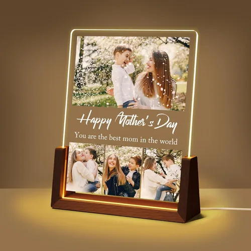 Miniatura 23 de Regalos de cumpleaños personalizados para el día del padre, para papá, de hija, hijo, esposa, marco de fotos con placa acrílica personalizada