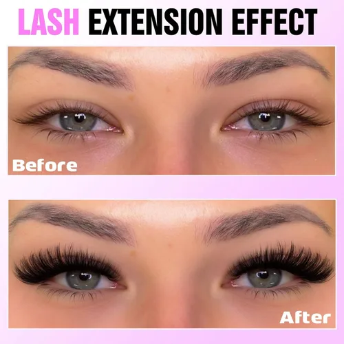 Miniatura 3 de Extensiones de pestañas Pawotence, racimos de 280 piezas, pestañas individuales en racimo, extensiones de pestañas 50D, mezcla de 9-16 mm, racimos