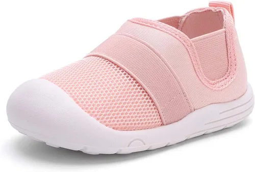 Peggy Piggy Zapatos de bebé para caminar, zapatos para niños y niñas, zapatillas antideslizantes para primeros pasos, malla transpirable, zapatos de
