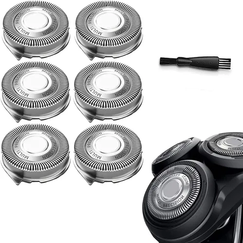 SH50/52 Cabezales de repuesto compatibles con afeitadoras eléctricas Philips Series 5000, cabezales de cuchillas SH50 compatibles con las