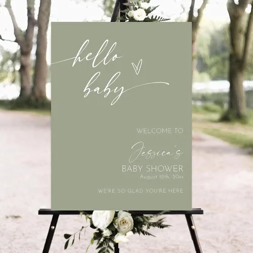 Miniatura 10 de Letrero de bienvenida para baby shower, cartel de bienvenida floral para baby shower, cartel de bienvenida floral rosa, cartel de bienvenida floral
