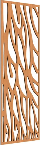 Miniatura 6 de 9 3/8"W x 24 3/8"H x 1/4"T Bristol Decorativos Paneles de Pared de Madera Calado, Cereza