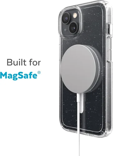 Miniatura 3 de Speck - Funda transparente para iPhone 15 Plus y 14 Plus, delgada, construida para MagSafe, resistente a los arañazos y protección contra caídas