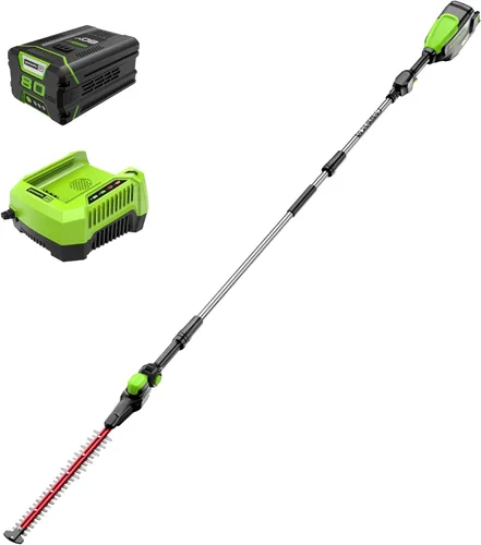 Miniatura 13 de Cortasetos de poste inalámbrico Greenworks Pro de 80 V y 20 pulgadas, solo herramienta