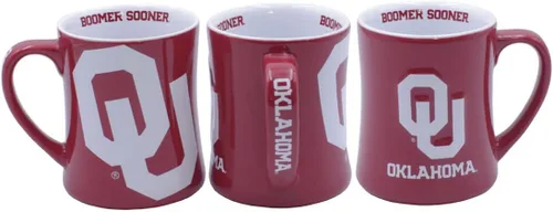 Miniatura 3 de RFSJ Nebraska Cornhuskers - Taza de cerámica en relieve (3D) de 16 onzas, color rojo
