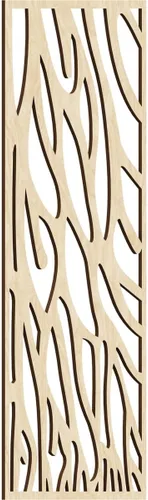 Miniatura 161 de 9 3/8"W x 24 3/8"H x 1/4"T Bristol Decorativos Paneles de Pared de Madera Calado, Cereza