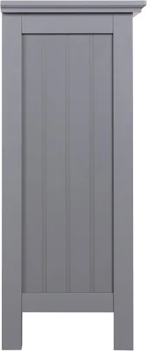 Miniatura 7 de eHemco Estantería de 2 niveles con 2 soportes arqueados, 29 pulgadas, gris