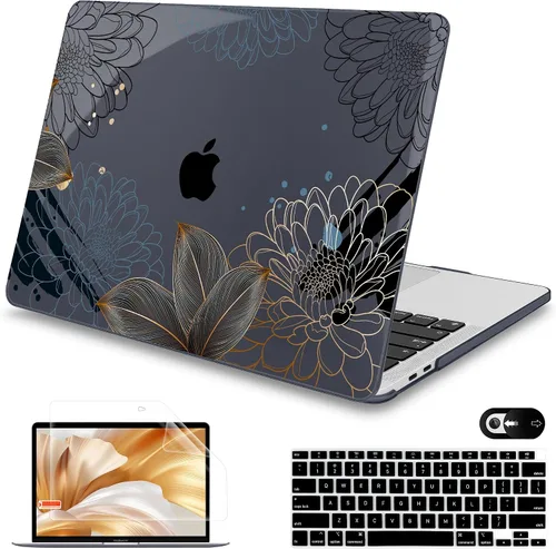 Miniatura 10 de Mektron para MacBook Air 13 Funda A1466/A1369 (versión 2010-2017), cubierta rígida de plástico con fijación a presión para MacBook Air 13.3 pulgadas