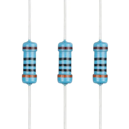 Miniatura 108 de 100 resistencias de 1 ohm 1/2 W (0.5 vatios) ±1% tolerancia de película metálica, resistencia fija de múltiples valores de resistencia opcional