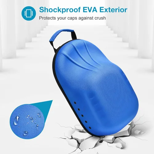Miniatura 6 de ProCase Estuche rígido de viaje para sombreros, bolsa de transporte y almacenamiento para 7-8 gorras de béisbol, organizador de sombreros soporte