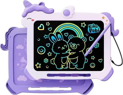 Miniatura 12 de Tableta de escritura LCD de 8.5 pulgadas para niños, juguetes de unicornio regalos para niñas de 3 a 5 años, juguete educativo de viaje, regalo