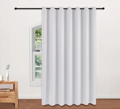 Miniatura 133 de PI Cortinas opacas para dormitorio, tratamiento de ventana con aislamiento térmico de anillo superior, cortinas oscurecedoras de habitación
