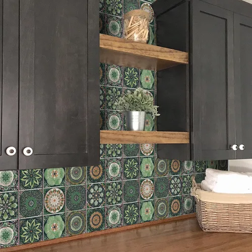 Miniatura 3 de 24 calcomanías para azulejos para despegar y pegar, pegar en azulejos en muro para cocina, azulejos de pared, azulejos de baño, calcomanías