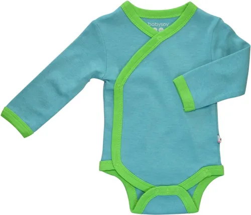 Miniatura 26 de Babysoy Kimono de algodón orgánico de manga larga Onesie Bodysuit