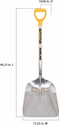 Miniatura 4 de True Temper 1681400 Pala de aluminio con mango D-Grip de madera dura