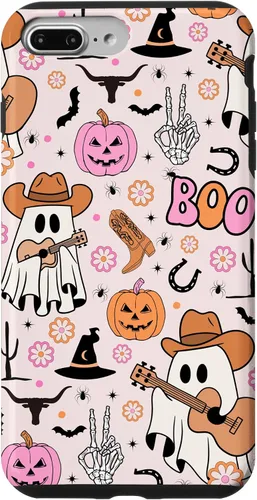 Miniatura 12 de Spooky Ghost Cowboy Cute Halloween Boo Western Retro Pastel Case for iPhone 17