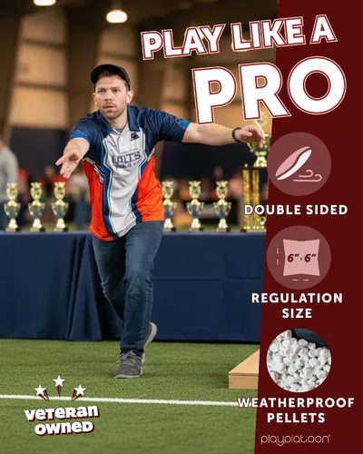 Miniatura 3 de Play Platoon Tournament Series Bolsas de Cornhole - Bolsas de Estilo Profesional de Doble Cara con Lado Resbaladizo y Pegajoso - Juego de 8