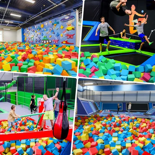 Miniatura 5 de Cubos de espuma de alta calidad, 144 piezas, 5.9 x 5.9 x 5.9 pulgadas, coloridos, ignífugos para arenas de trampolín, gimnasia, parkour, parques