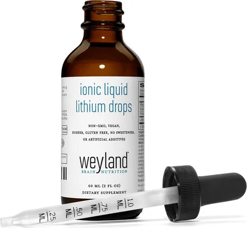 Miniatura 4 de Gotas de litio líquido iónico Magnesio, sodio, potasio, litio Salud del cerebro Gotas de minerales traza 2.0 fl oz (2 onzas líquidas)