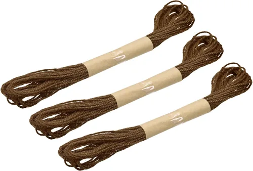 MECCANIXITY Cuerda de yute de 33 pies de 0.079 in, cuerda de yute, cuerda de yute natural para manualidades, jardinería, agrupación, decoración del