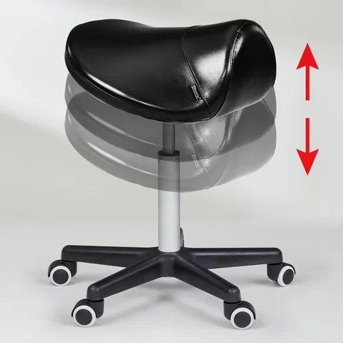 Miniatura 3 de Master Taburete de masaje en estilo silla de montar con tapizado de NanoSkin, 91557, Negro, 1, 1