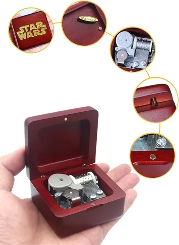 Miniatura 3 de Caja de música Sinzyo con mecanismo de madera tallada clásica, caja musical de regalo para cumpleaños, día de San Valentín, Navidad