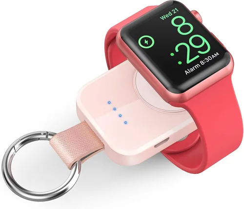 Miniatura 10 de i.VALUX Cargador inalámbrico portátil para Apple Watch Series 11/10/9/8/Ultra/7/6/5/4/3/2/SE, cargador magnético compacto para iWatch de 1000mAh