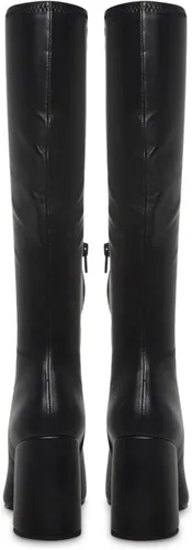 Miniatura 5 de SOVANYOU Botas altas de piel sintética para mujer, punta cuadrada, tacón grueso, hasta la rodilla, con cremallera lateral