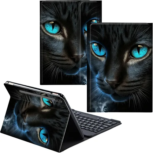 Miniatura 43 de Funda para Samsung Galaxy Tab S6 Lite 2022/2020 Teclado inalámbrico desmontable y cubierta de cuero PU Funda protectora para Samsung Galaxy Tab S6